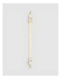 Heather Long Light Gold Webbing Strap in CREAM/MILK