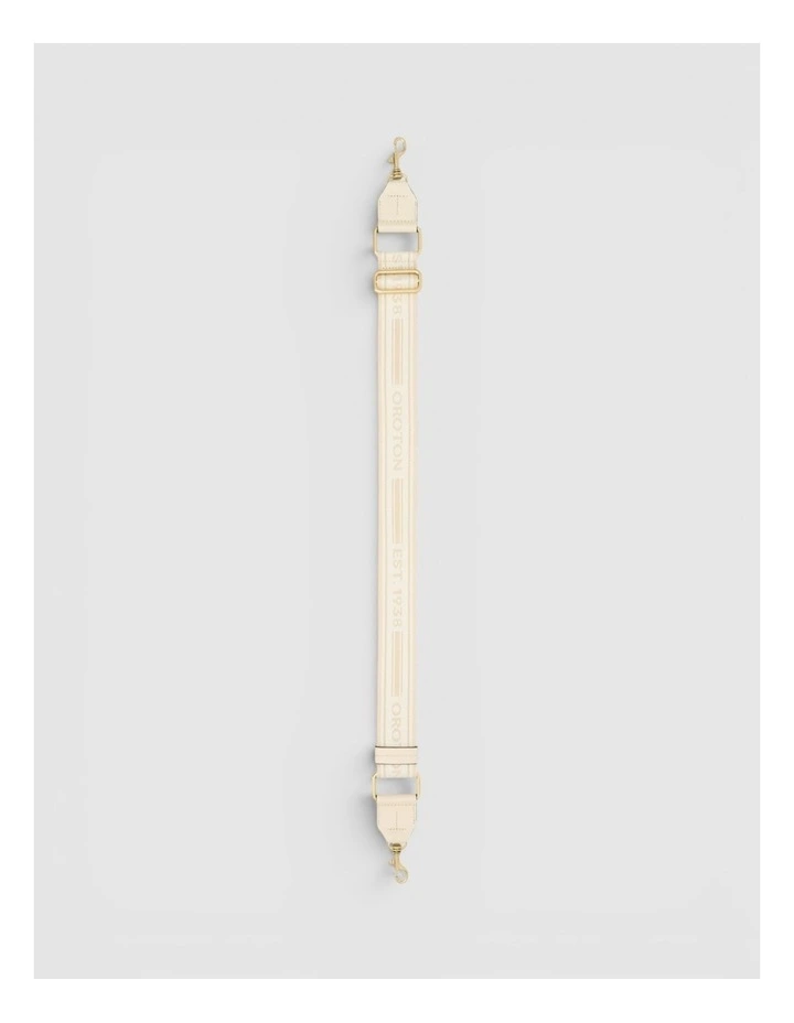 Heather Long Light Gold Webbing Strap in CREAM/MILK image 1