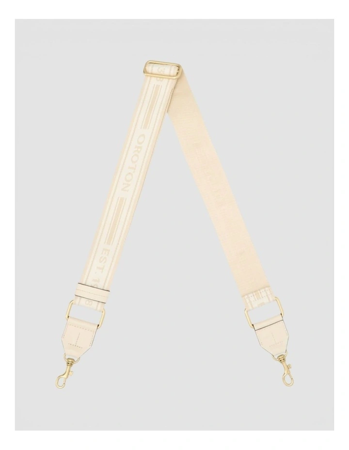 Heather Long Light Gold Webbing Strap in CREAM/MILK image 2
