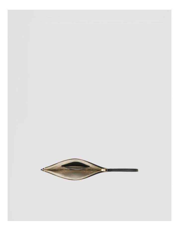 Polly Perforated Medium Pouch in Black image 3