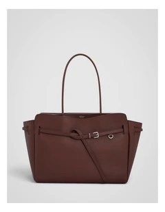 Cleo Smooth Work Tote in Treacle