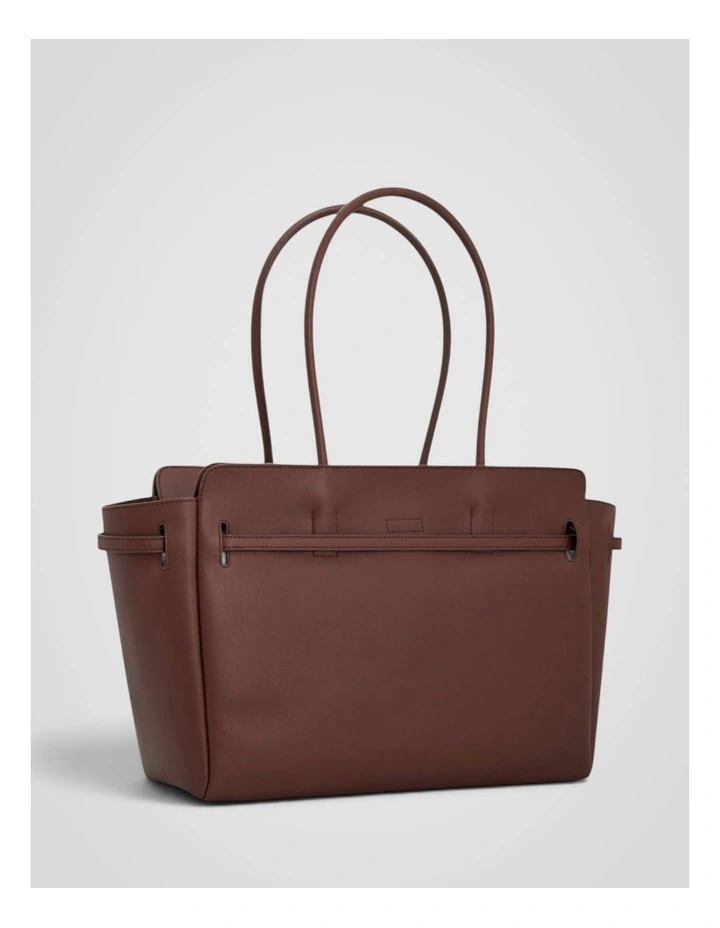 Cleo Smooth Work Tote in Treacle image 2