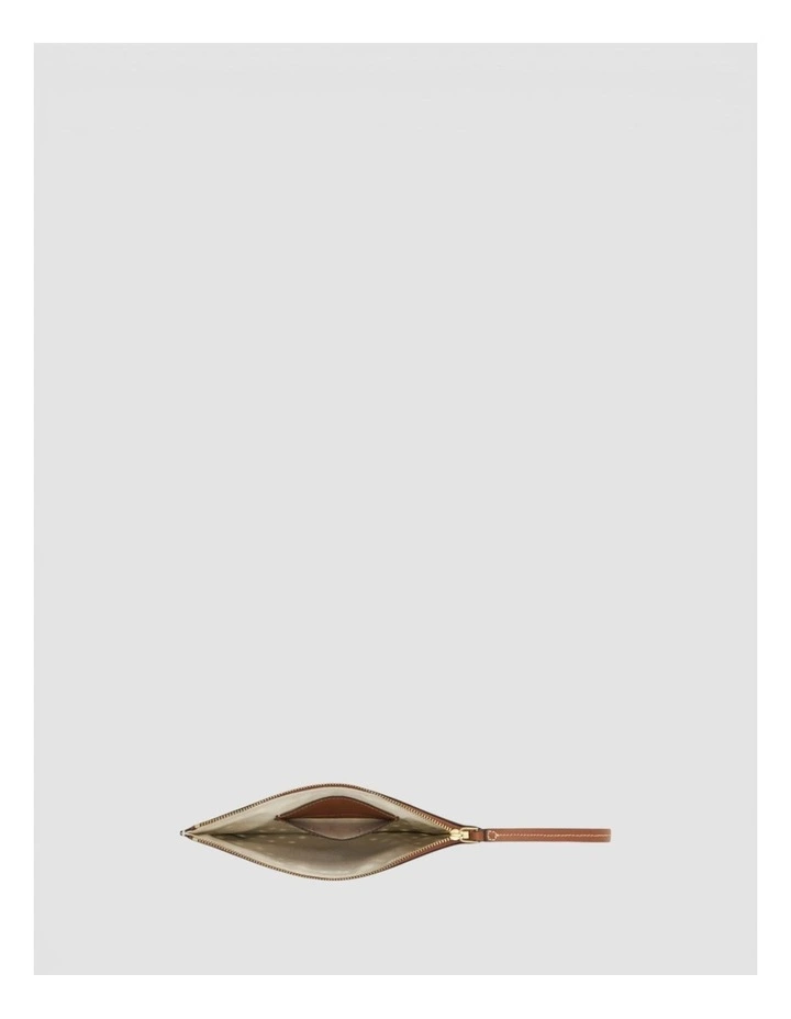Polly Perforated Medium Pouch in Cognac image 3