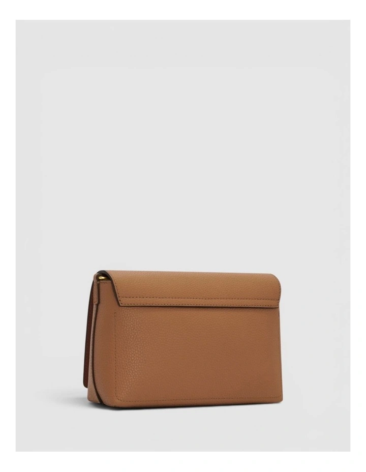 Polly Flap Over Crossbody in Tan image 2