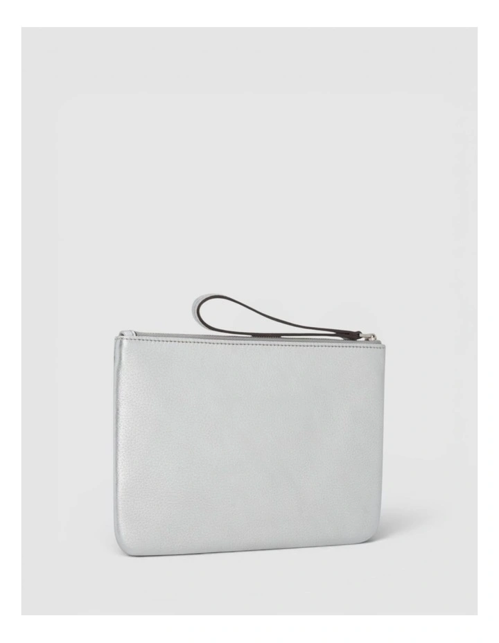 Eve Medium Pouch in Silver image 2