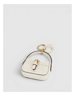 Dylan Baguette Bag Charm in Cream