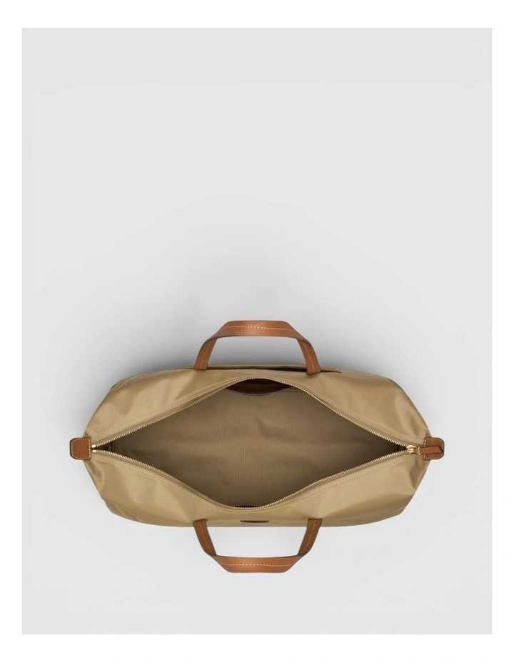 Lilly Nylon Weekender Tote in Mushroom/Cognac image 3