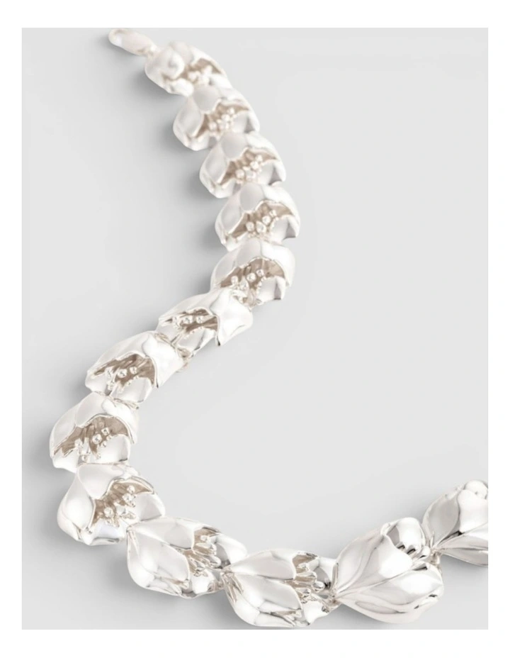 Tulip Necklace in Silver image 2