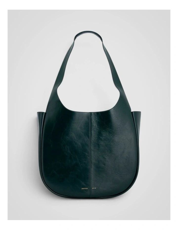 Emilia Crackle Tote in Shade Green image 1