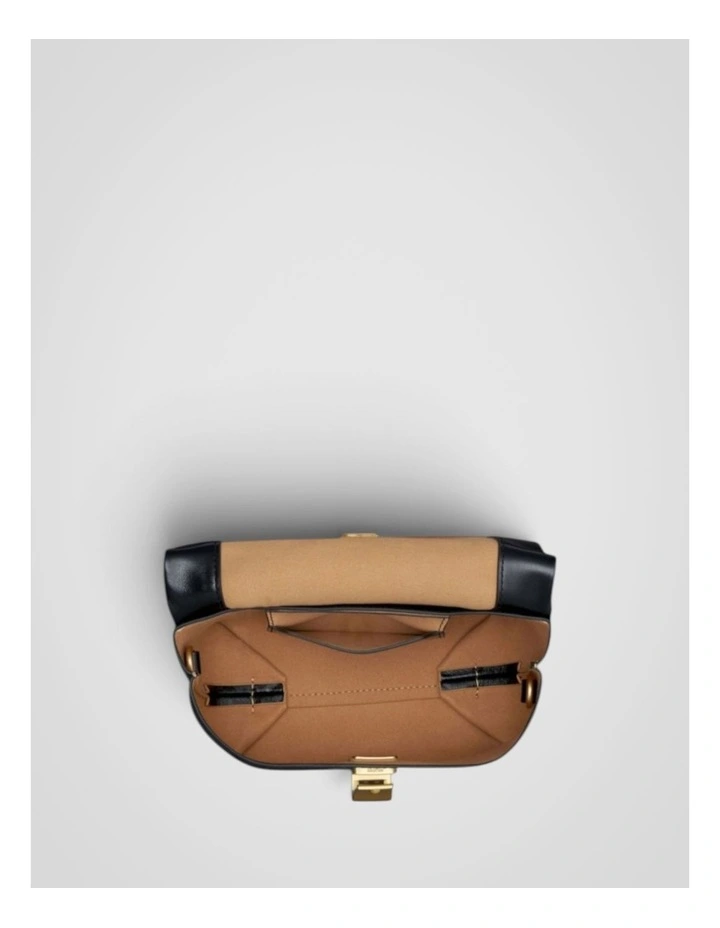 Etta Crackle Mini Clutch in Black image 3