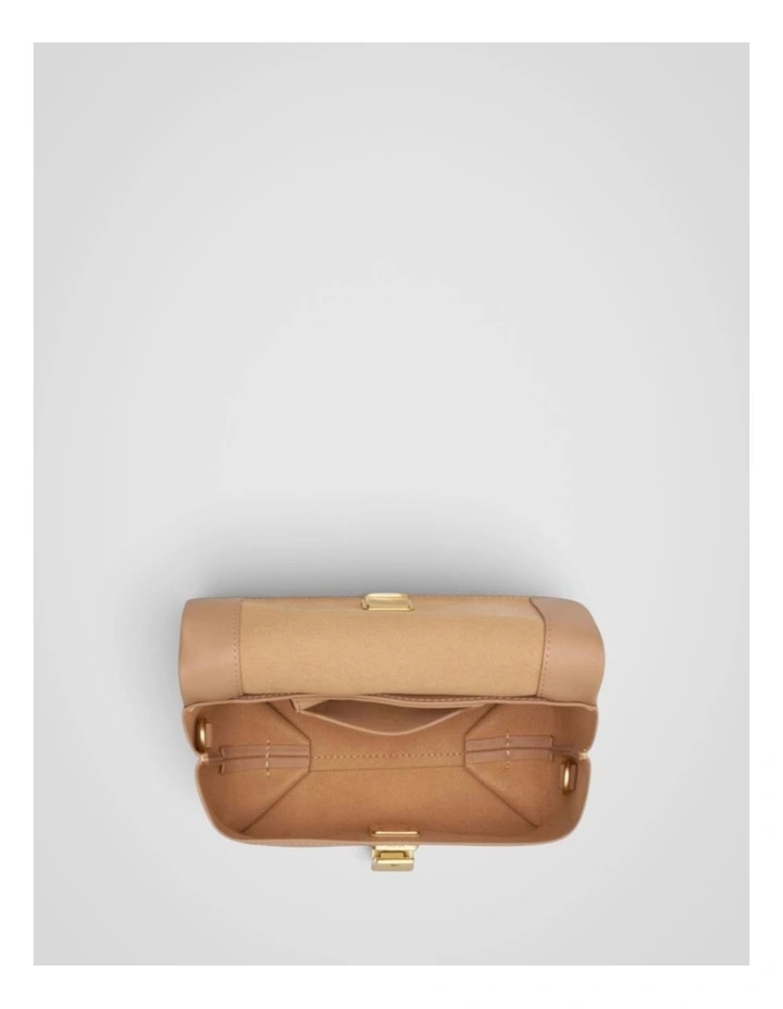 Etta Smooth Mini Clutch in Praline image 3
