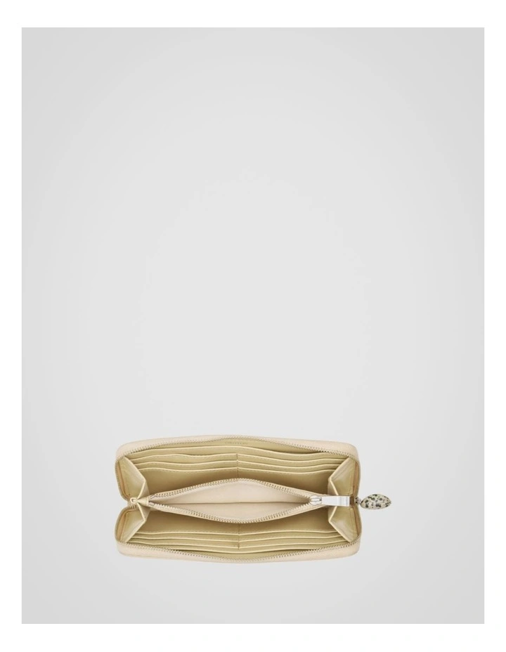 Ophelia Smooth Large Wallet in Blonde image 3
