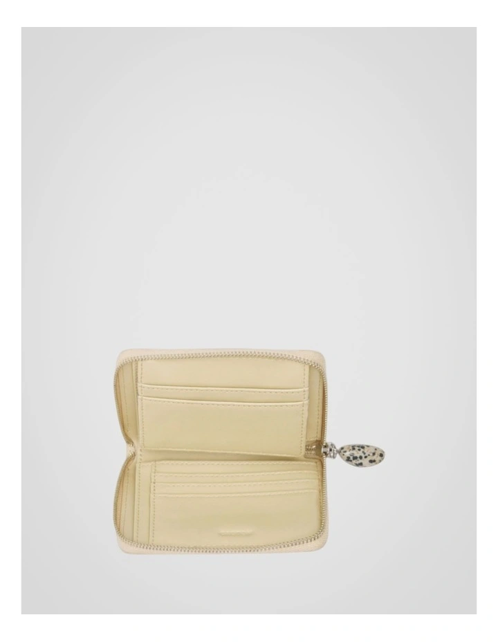 Ophelia Smooth Medium Zip Around Wallet in Blonde image 3