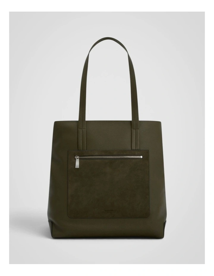 Oscar Pebble Tote in Forest Green image 1
