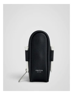 Luca Pebble Golf Keyring Pouch in Black