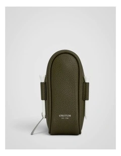 Luca Pebble Golf Keyring Pouch in Forest Green