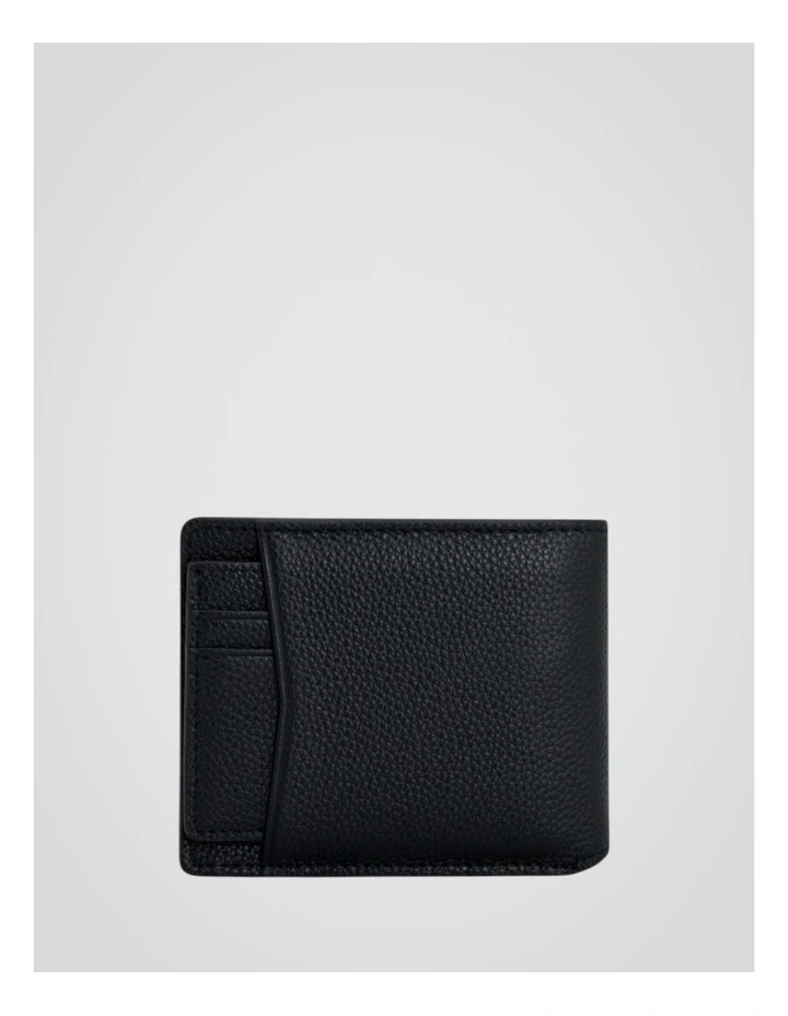 Jordan Pebble Bifold Wallet Coin Pouch in Black image 2