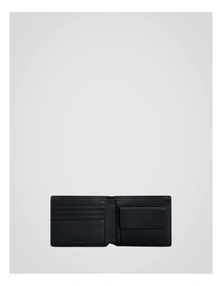 Jordan Pebble Bifold Wallet Coin Pouch in Black image 3