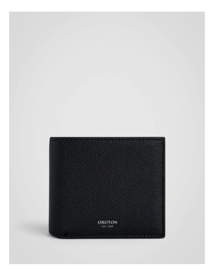 Jordan Pebble Bifold Wallet in Black image 1