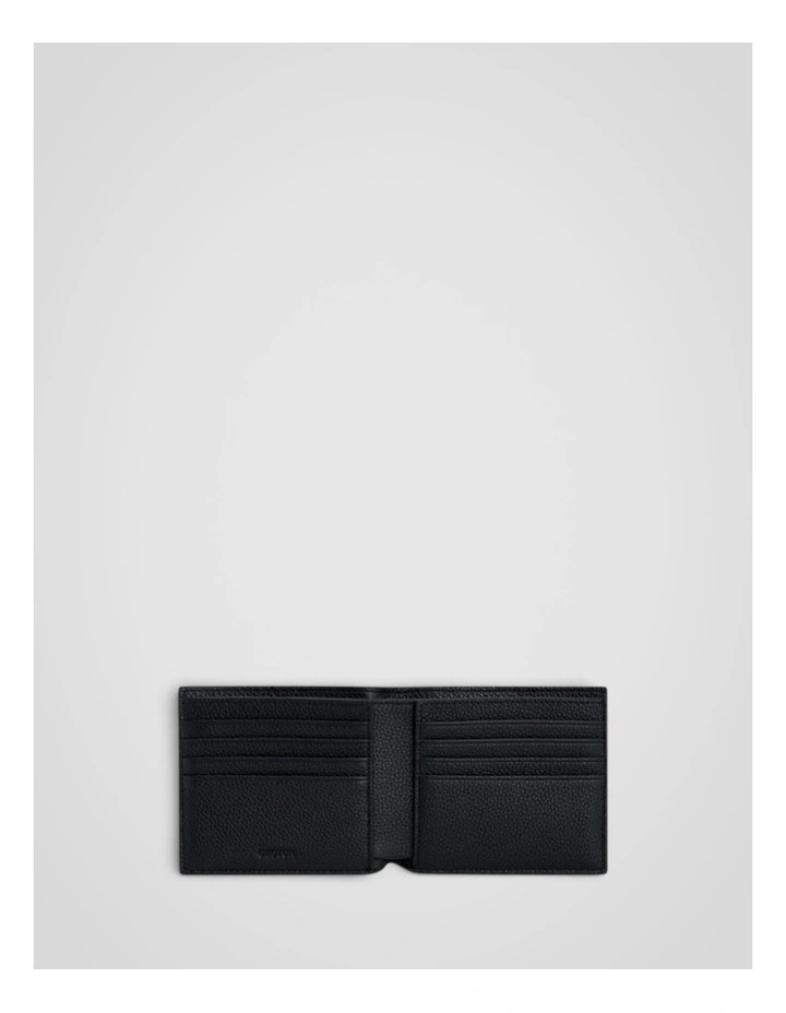 Jordan Pebble Bifold Wallet in Black image 3