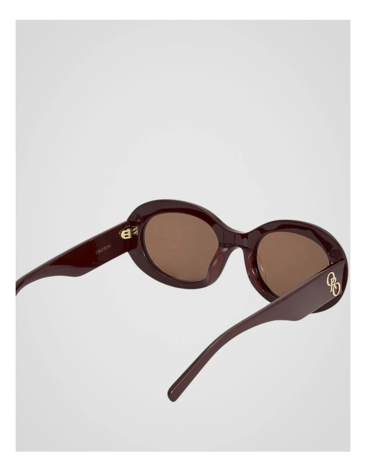 Soren Sunglasses in Burgundy image 2
