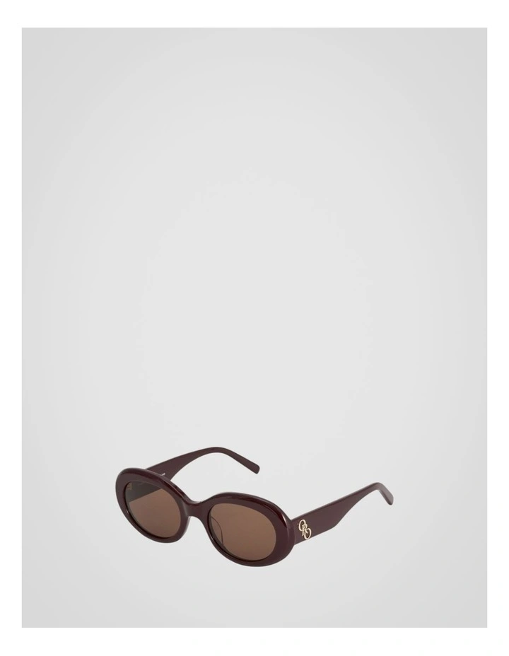 Soren Sunglasses in Burgundy image 3