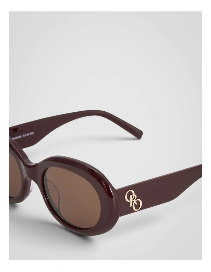 Soren Sunglasses in Burgundy image 4