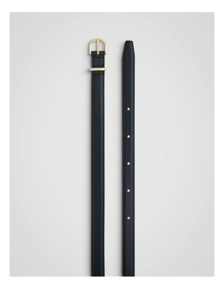 Esme Narrow Belt in Black image 2
