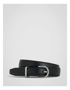 Esme Narrow Belt in Black/Silver