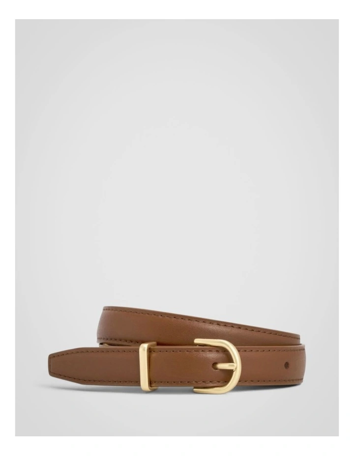 Esme Narrow Belt in Cinnamon image 1