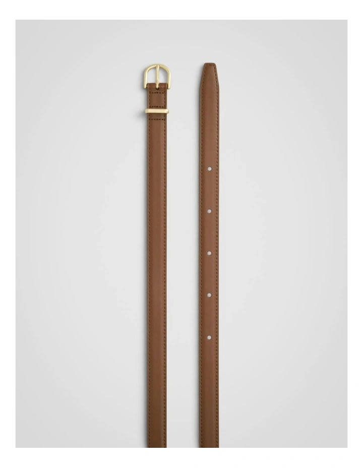Esme Narrow Belt in Cinnamon image 2