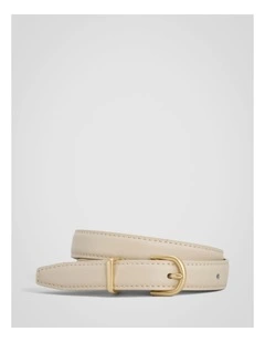 Esme Narrow Belt in Ecru