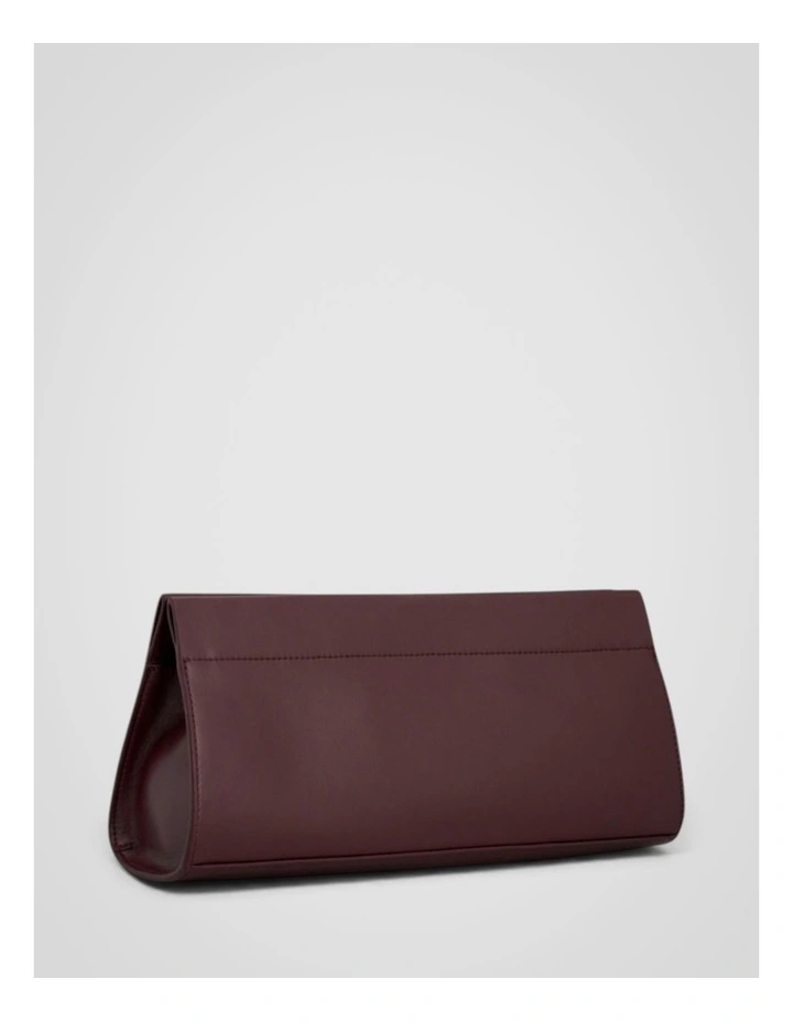 Cora Crackle Soft Clutch in Burgundy image 2