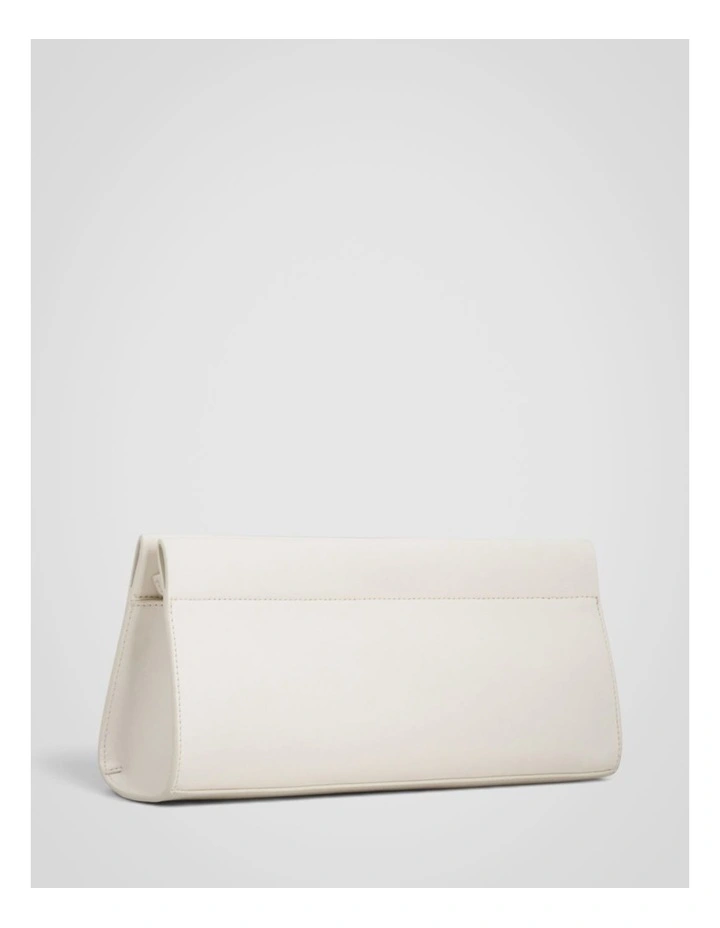 Cora Crackle Soft Clutch in Cream image 2