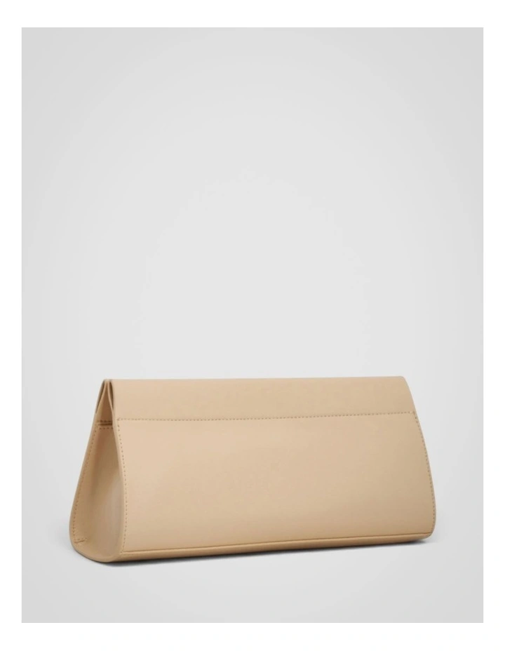 Cora Crackle Soft Clutch in Pale Oat image 2