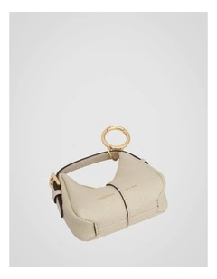 Dorit Hobo Keyring in Ecru