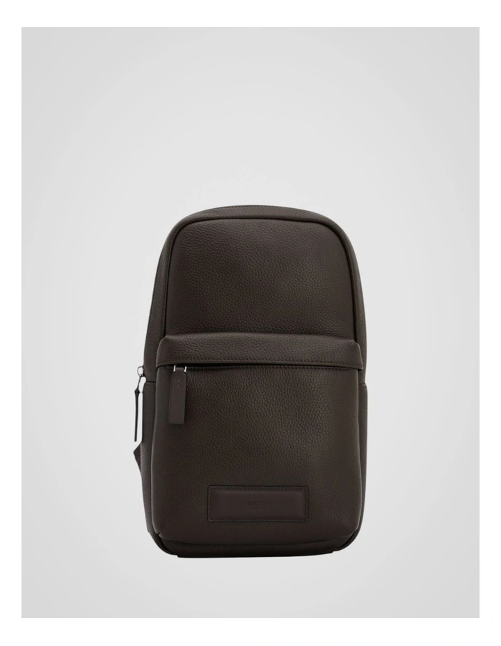 Ethan Pebble Sling Bag in BITTER CHOCOLATE image 1