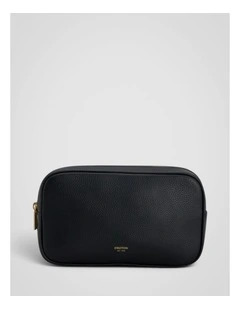 Eve Double Zip Cosmetic Case in Black