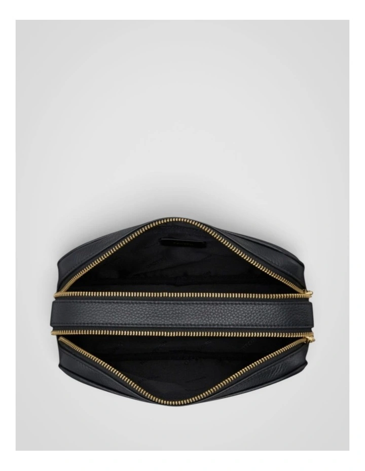 Eve Double Zip Cosmetic Case in Black image 3