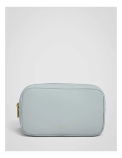 Eve Double Zip Cosmetic Case in Mist