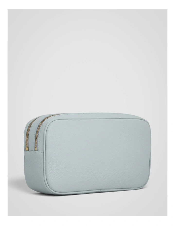 Eve Double Zip Cosmetic Case in Mist image 2