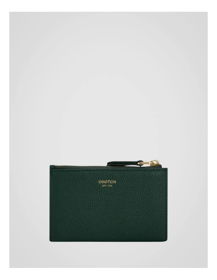 Eve Mini 4 Credit Card Zip Pouch in Evergreen image 1