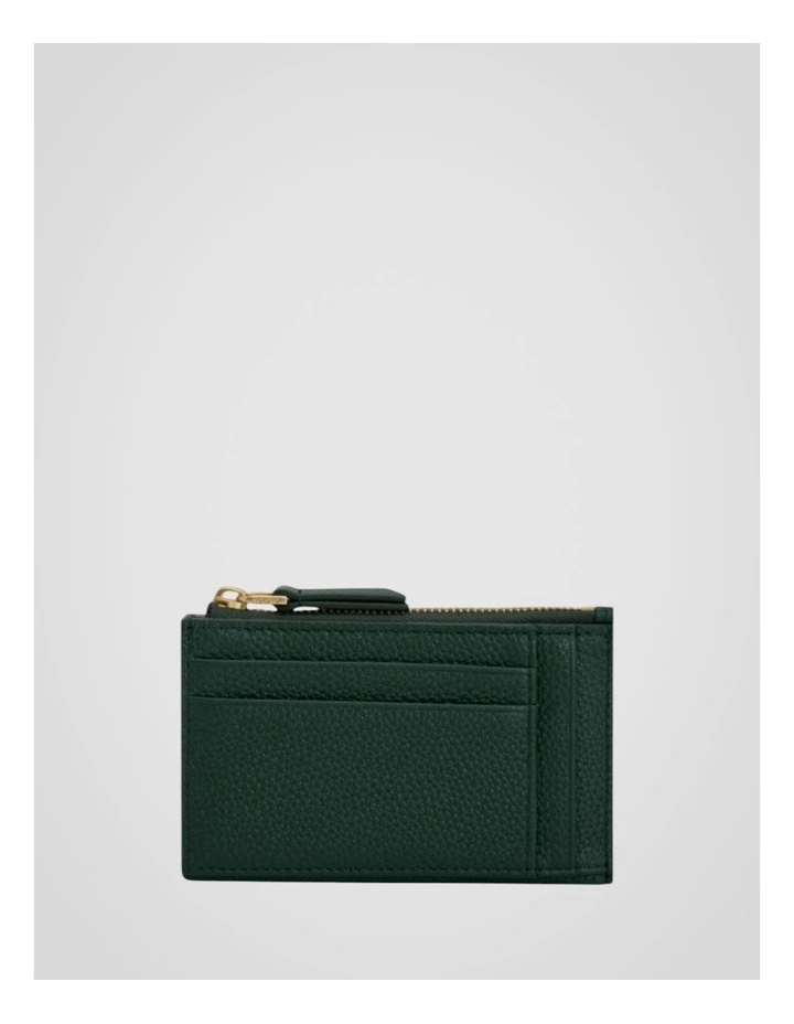 Eve Mini 4 Credit Card Zip Pouch in Evergreen image 2