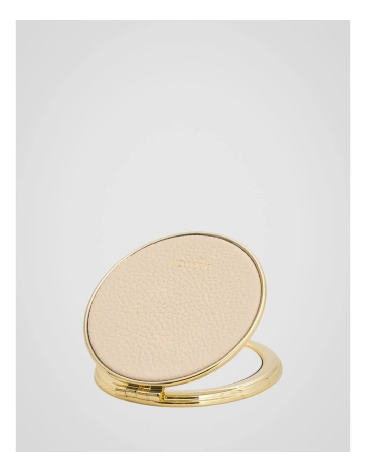 Eve Round Mirror in Pale Oat image 1