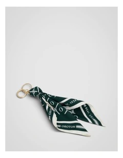 Eve Scarf Keyring in Evergreen/Cream