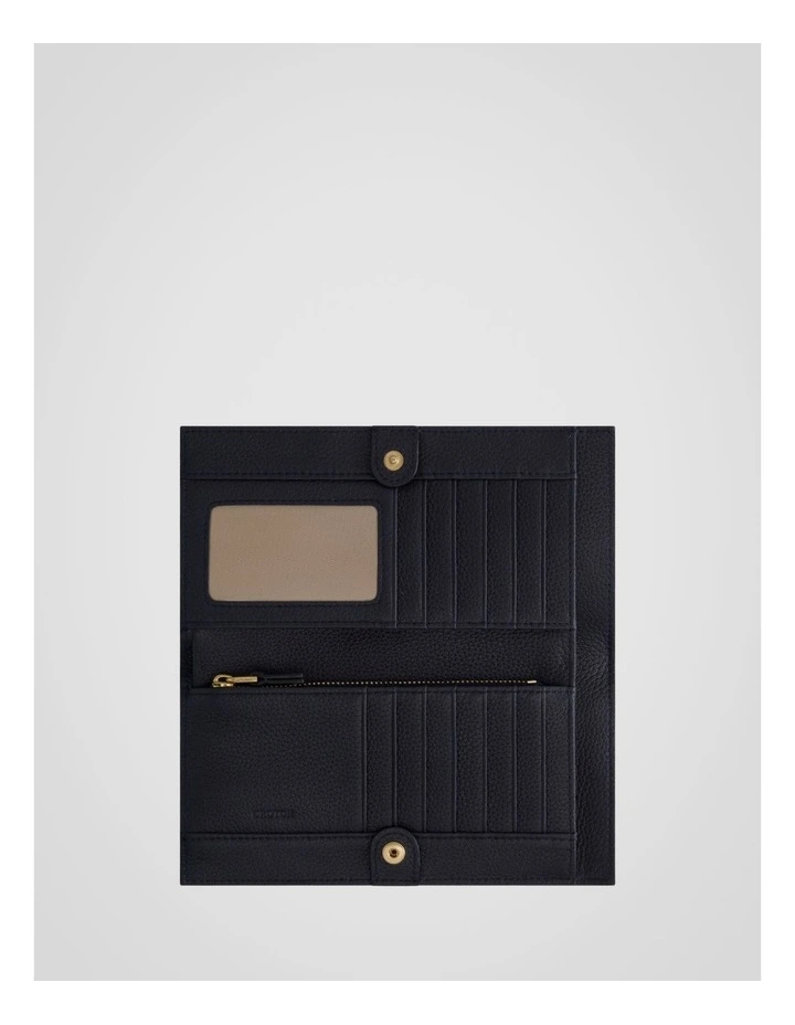 Eve Soft Fold Wallet in Dark Navy image 3