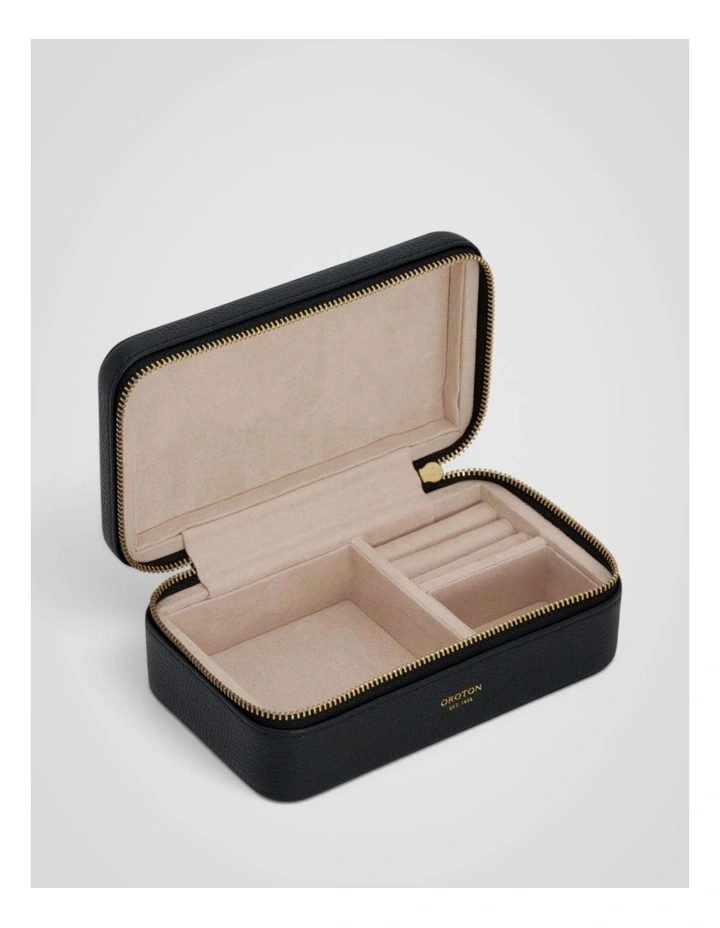 Eve Travel Jewellery Case in Black image 3