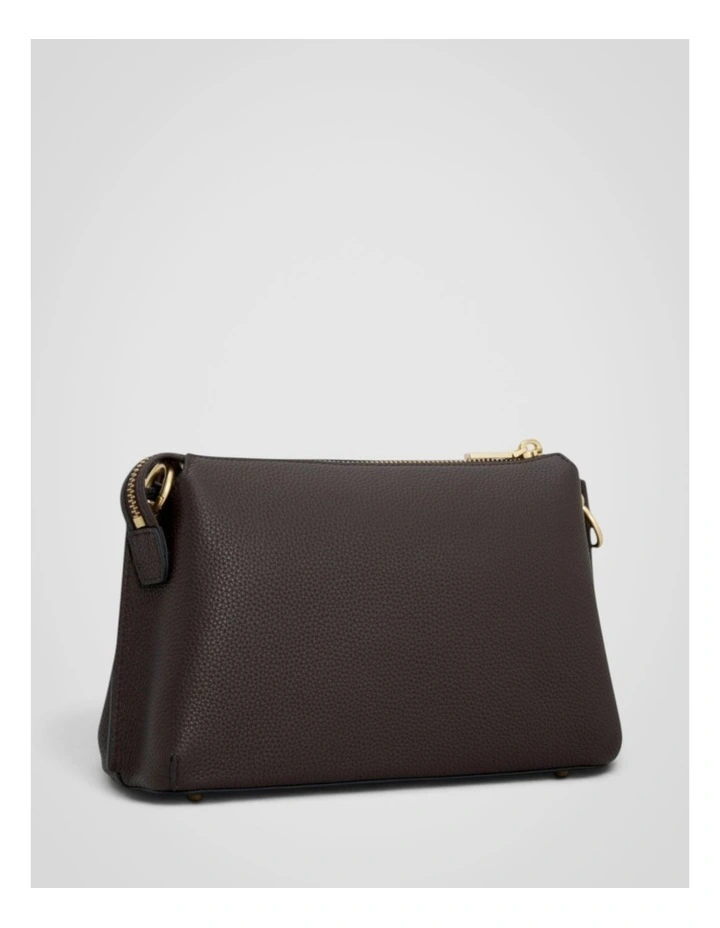 Eve Zip Top Crossbody in Burnt Umber image 2