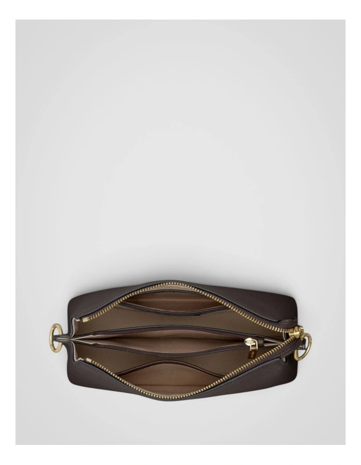 Eve Zip Top Crossbody in Burnt Umber image 3