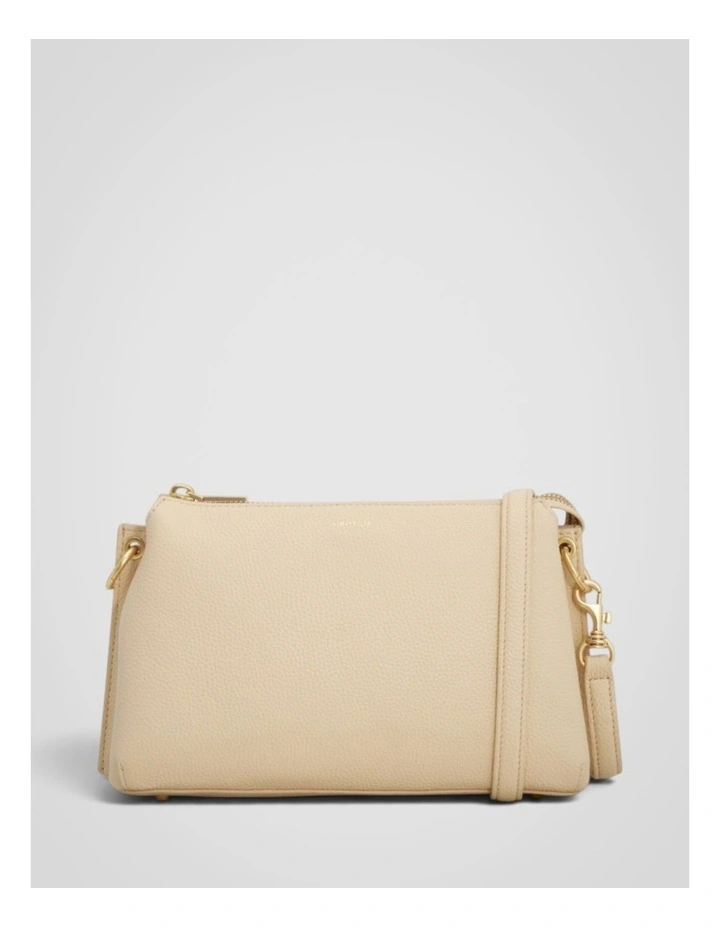 Eve Zip Top Crossbody in Pale Oat image 1
